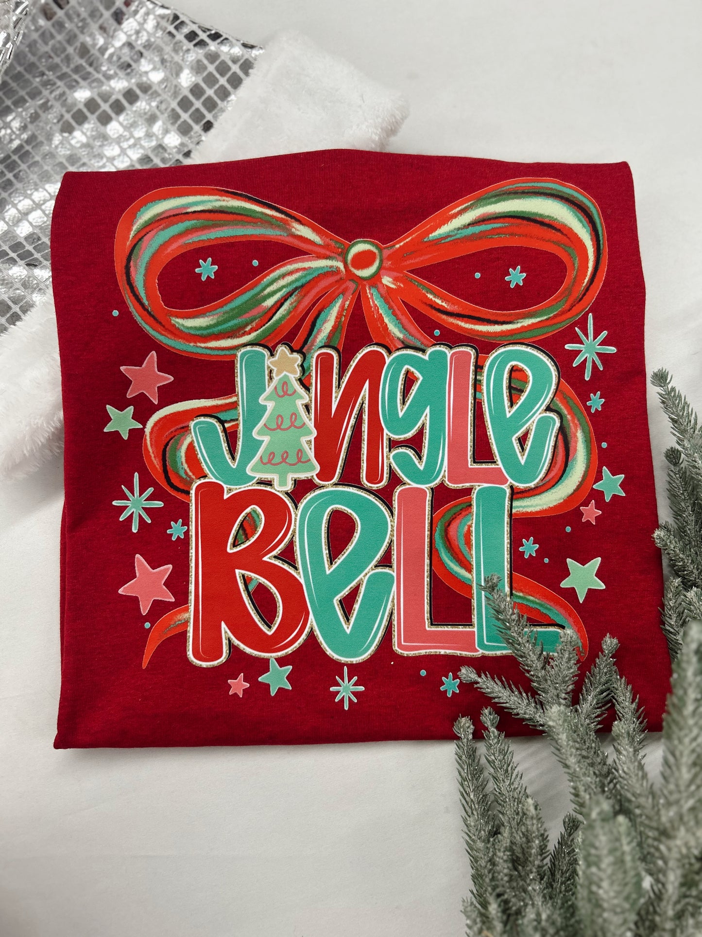 Jingle Bell Bow Graphic Tee