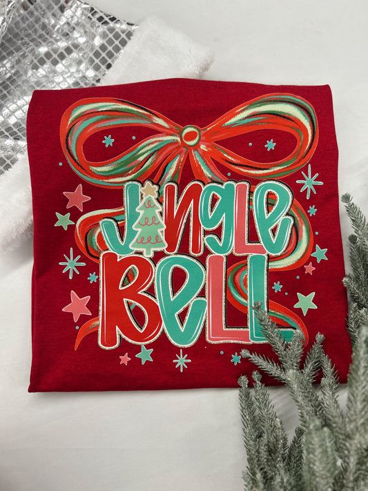 Jingle Bell Bow Graphic Tee