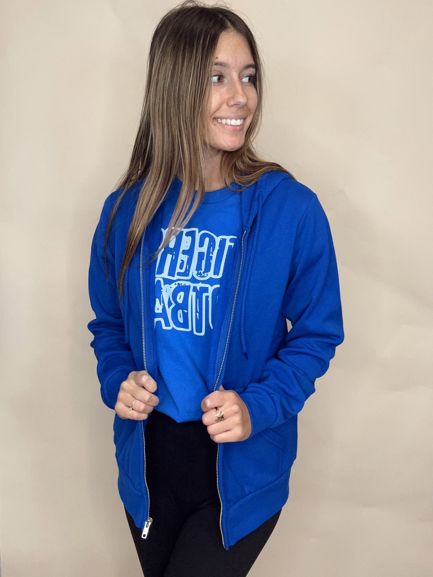 The Chosen Zip Up Hoodie - Royal Blue