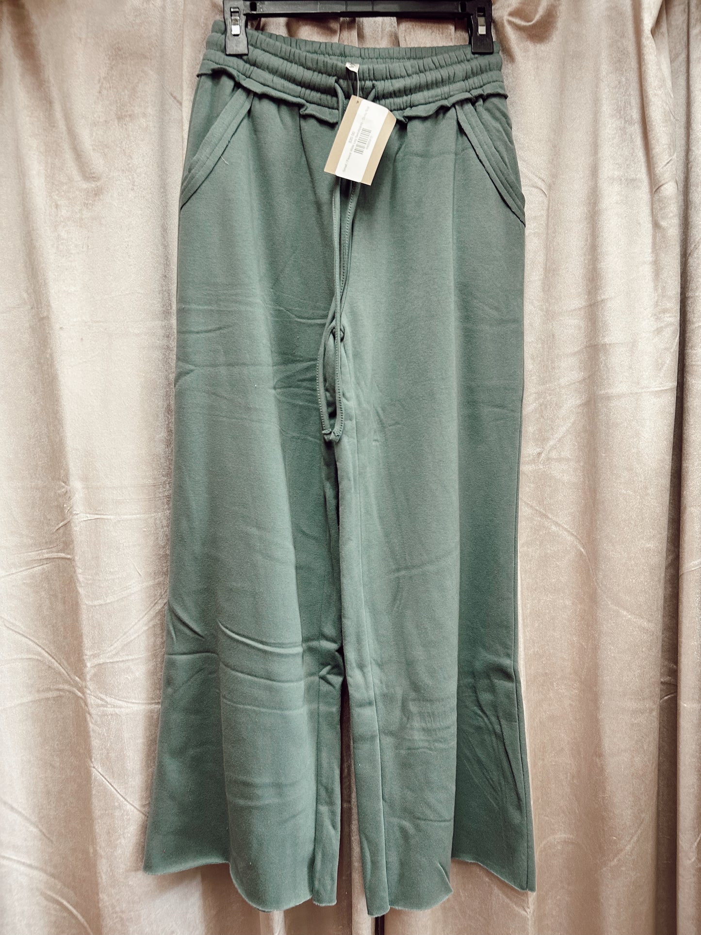 Fleece Wide Leg Sweatpants - Ash Jade