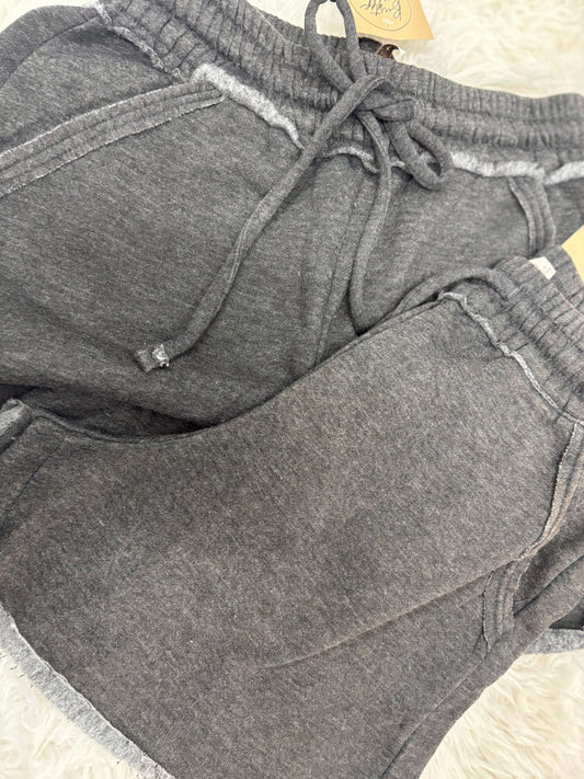 DOORBUSTER Acid Wash Shorts - Black