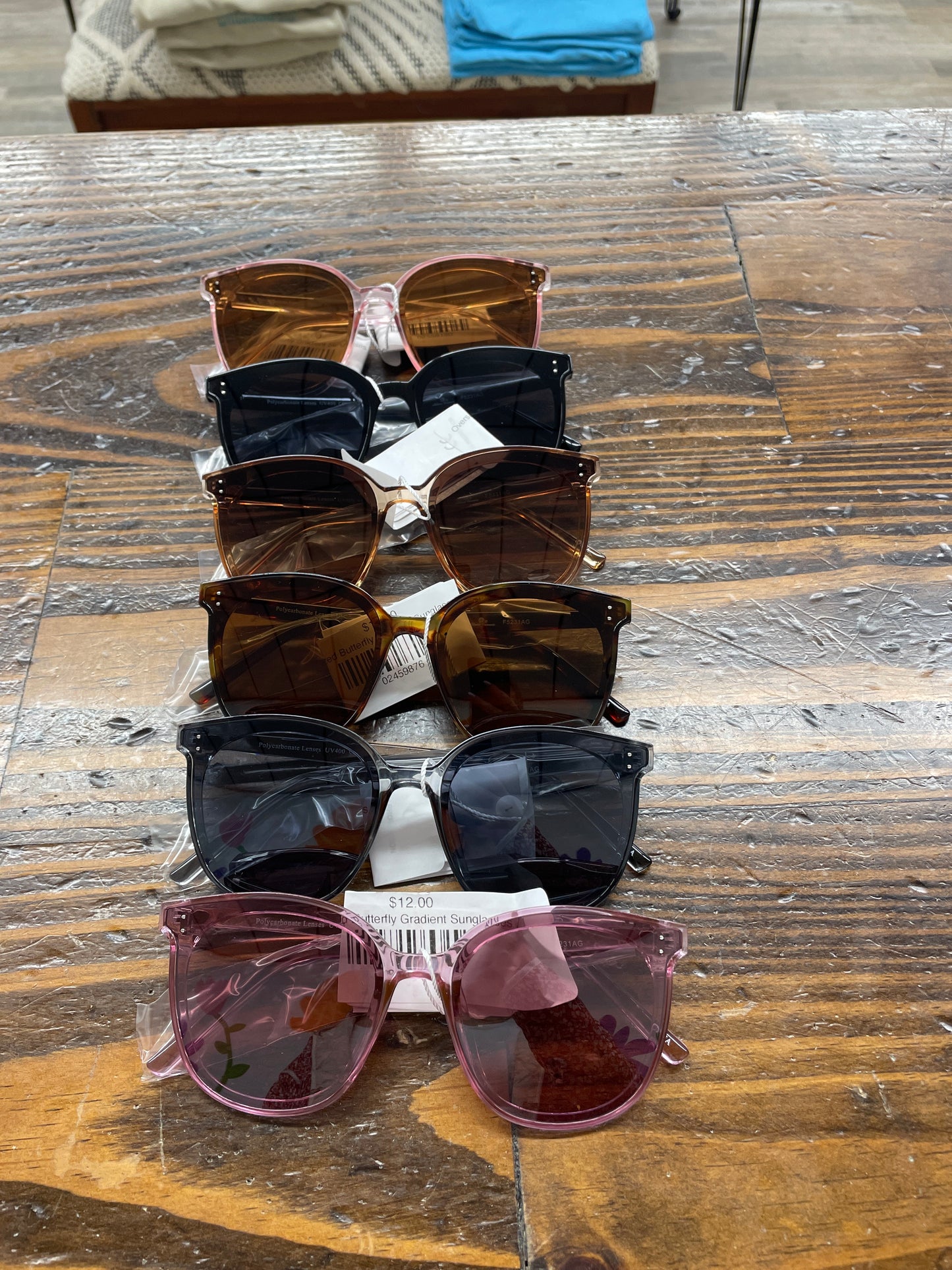 Oversized Butterfly Gradient Sunglasses