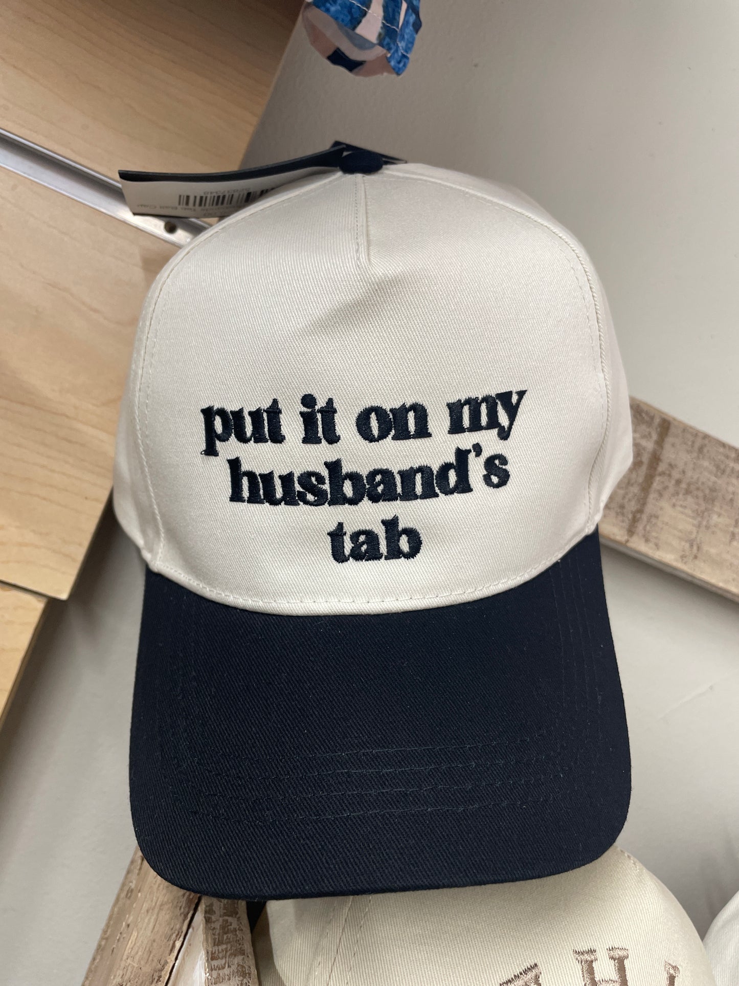 Put It On My Husbands Tab Ball Cap