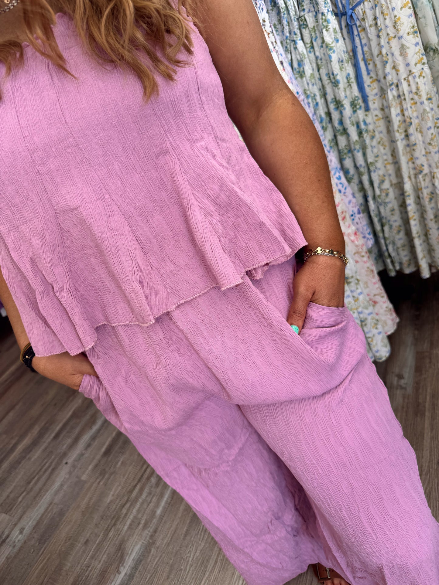 Shut Up & Kiss Me Jumpsuit - Lavender