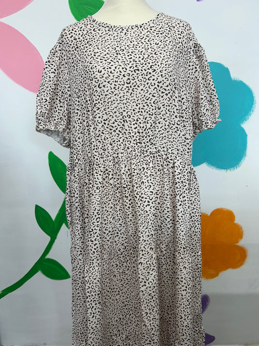 Wild Side Cheetah Midi Dress - Curvy