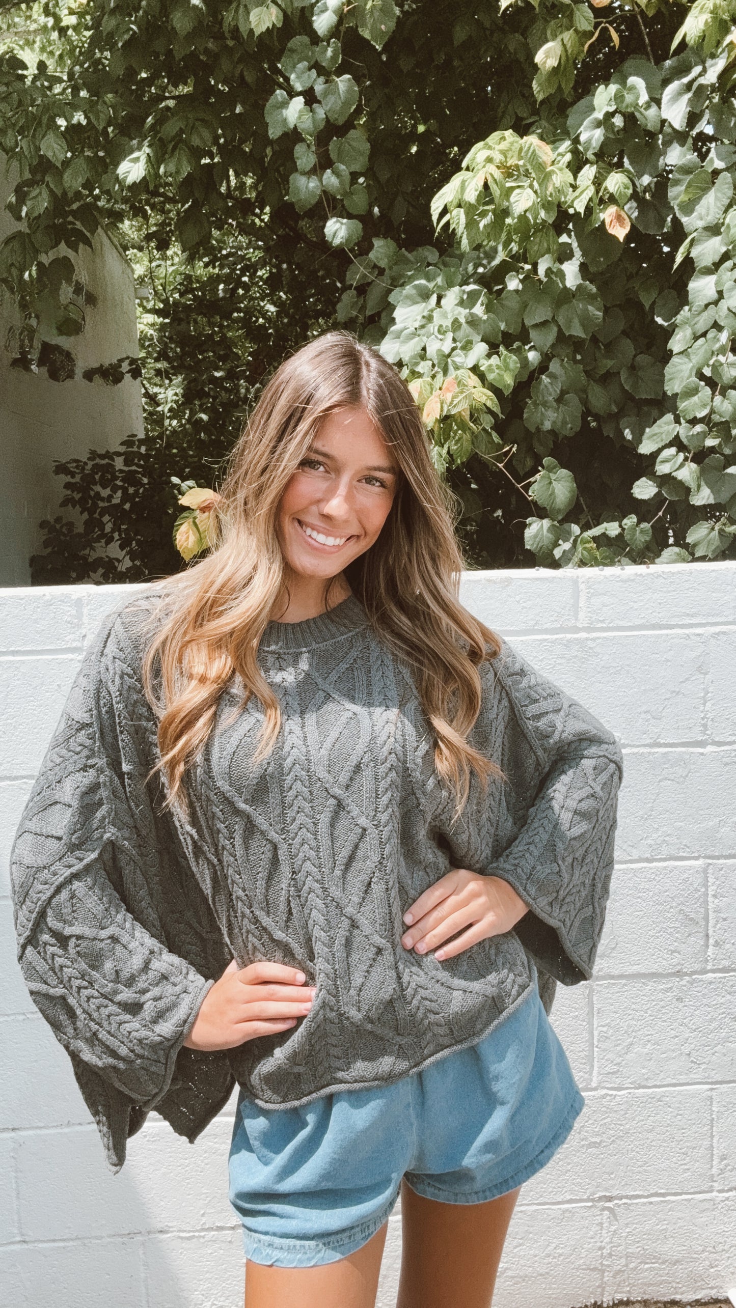 Cozy Cottage Sweater Charcoal