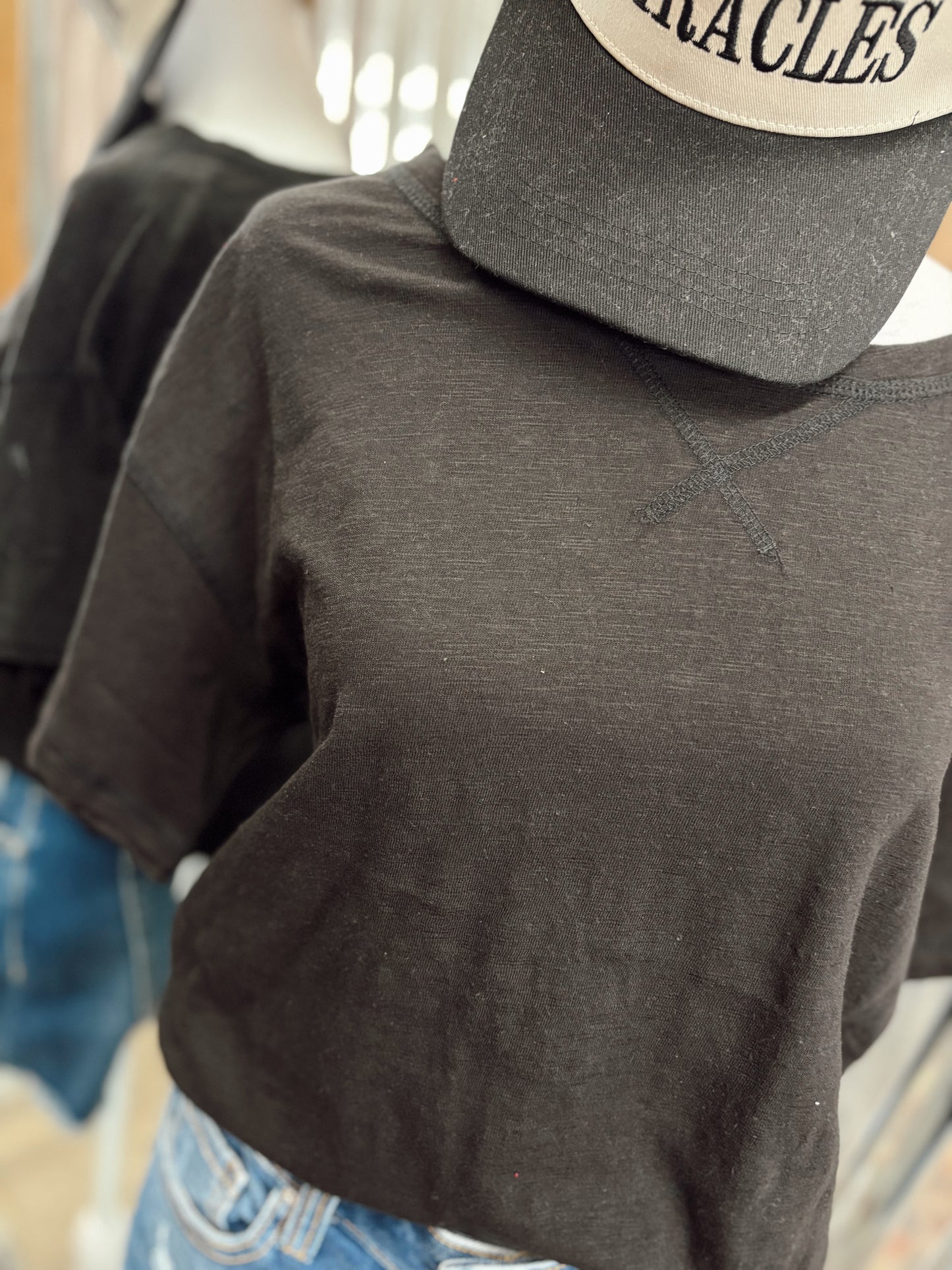 DOORBUSTER Boxy Top - Black