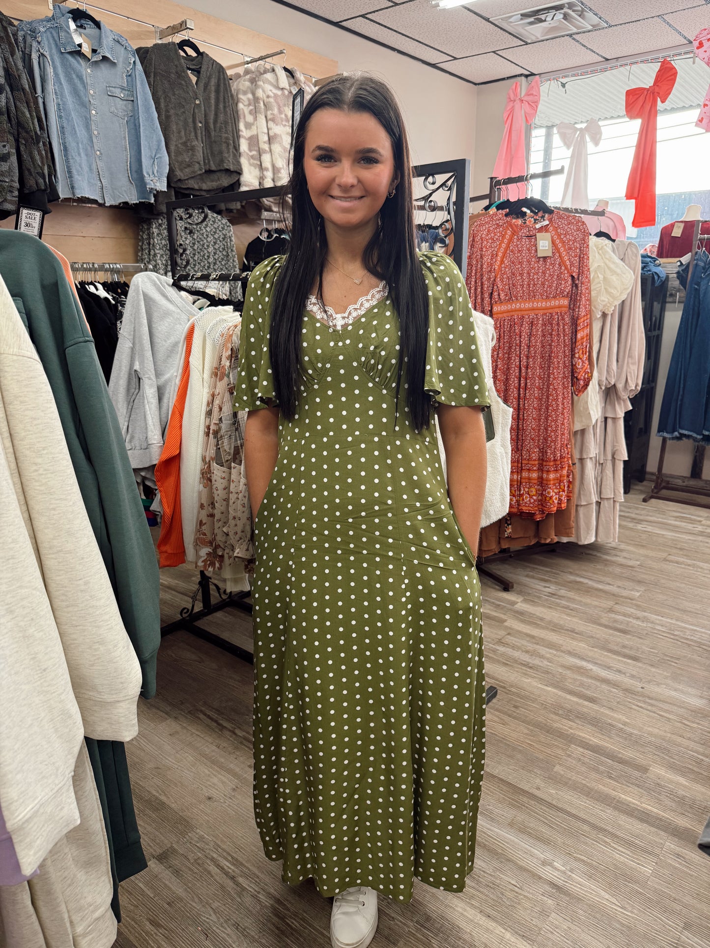 Lucky Me Polka Dot Dress