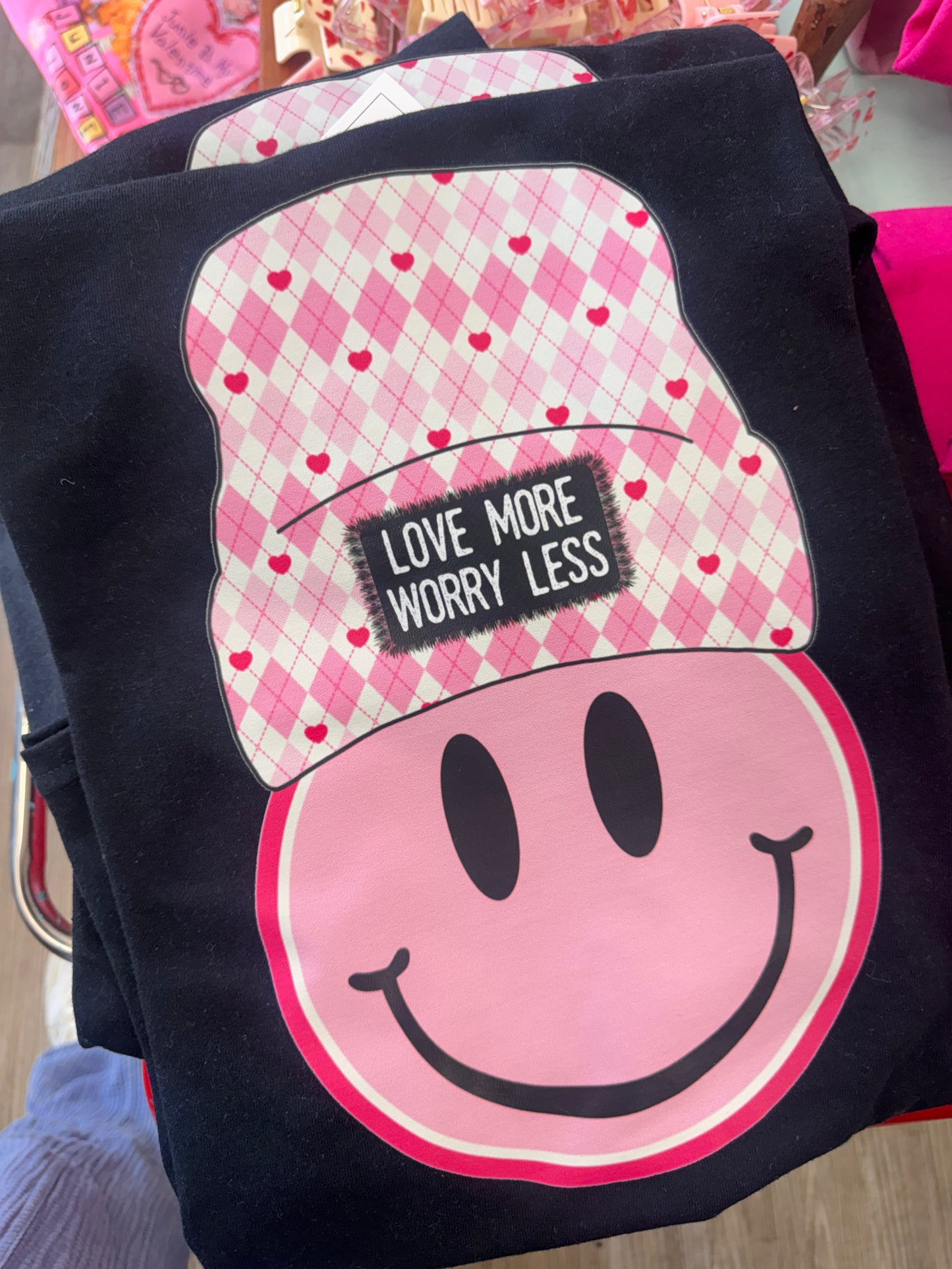 VDAY SALE - Short Sleeve Love More Worry Less