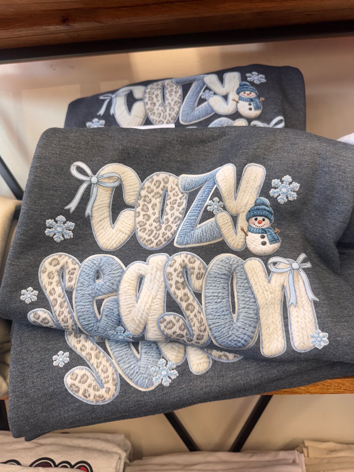 Graphic Tee Sale - Crewneck Sweatshirt Cozy Season