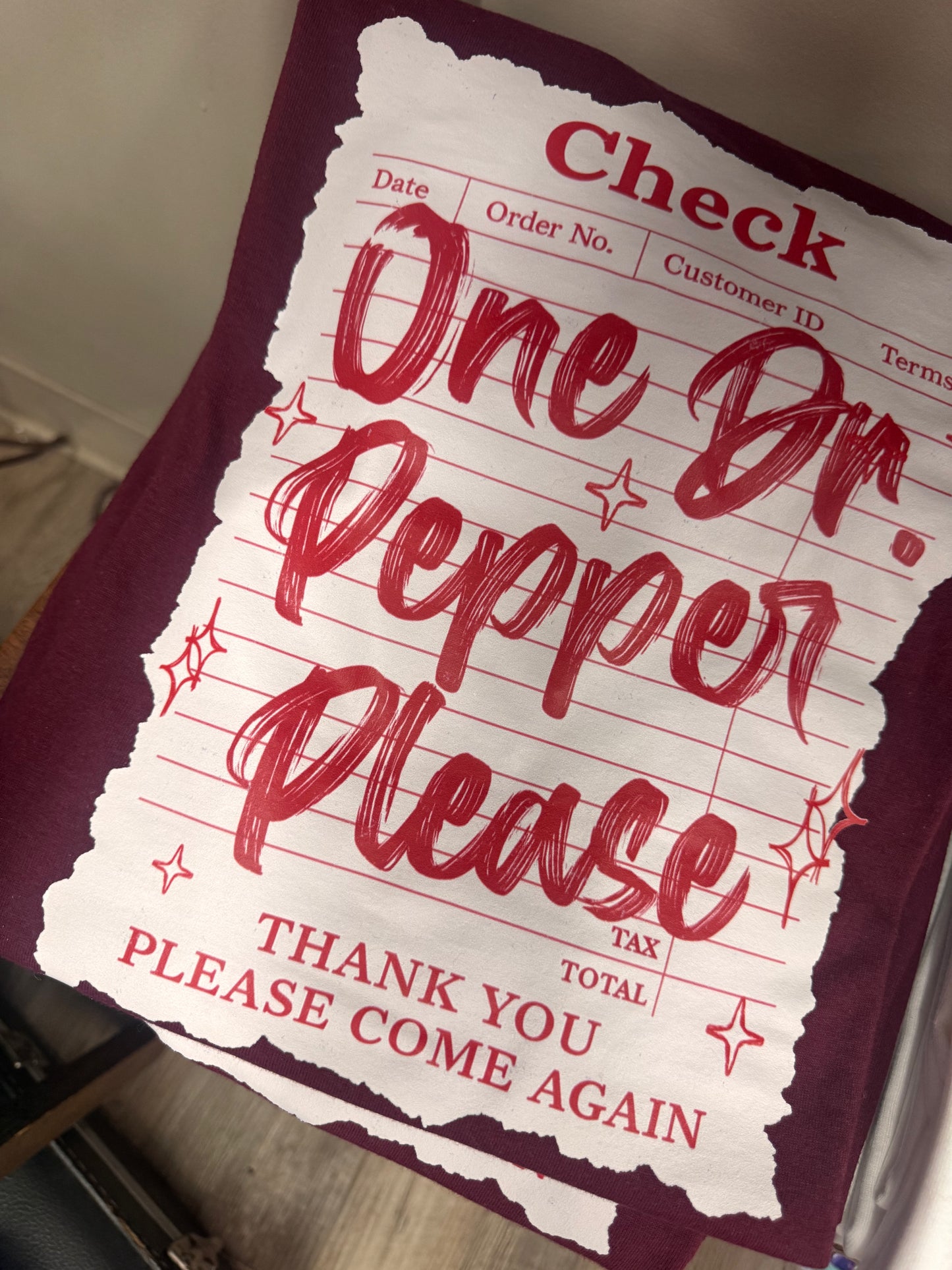 Graphic Tee Sale - Short Sleeve One Dr. Pepper Please