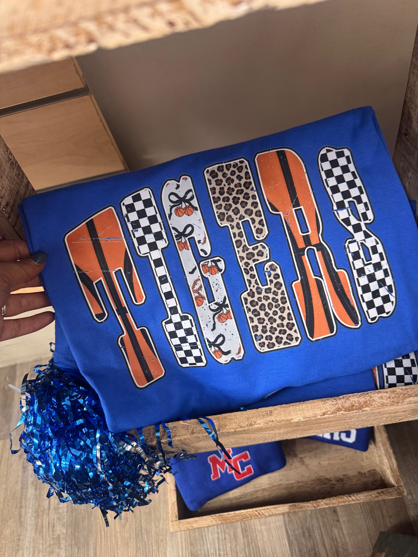 Graphic Tee Sale - Short Sleeve Tiger Basketball