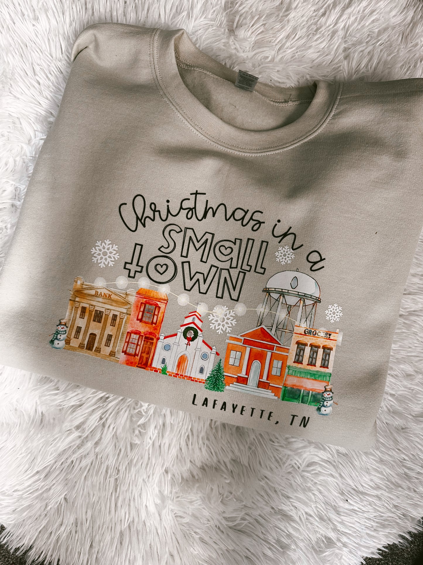 Christmas in a Small Town Crewneck