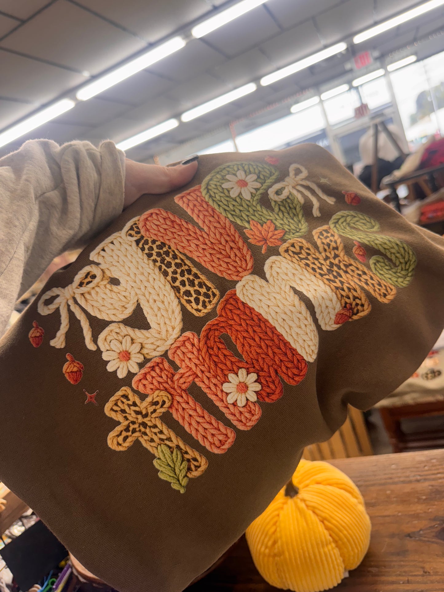 Give Thanks Yarn Graphic Tee