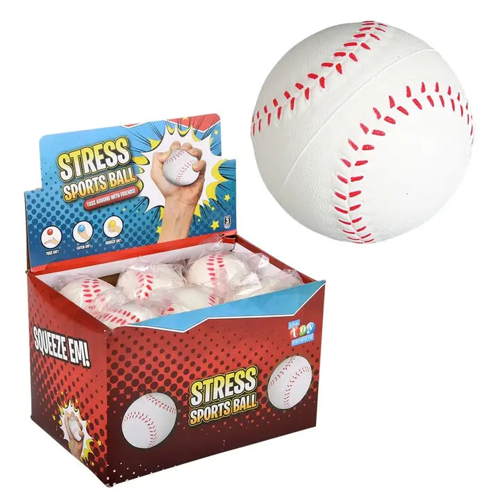 Fidget 2.5" Baseball Stress Ball