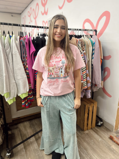 Talk Sweet To Me Flare Pants - Ash Blue