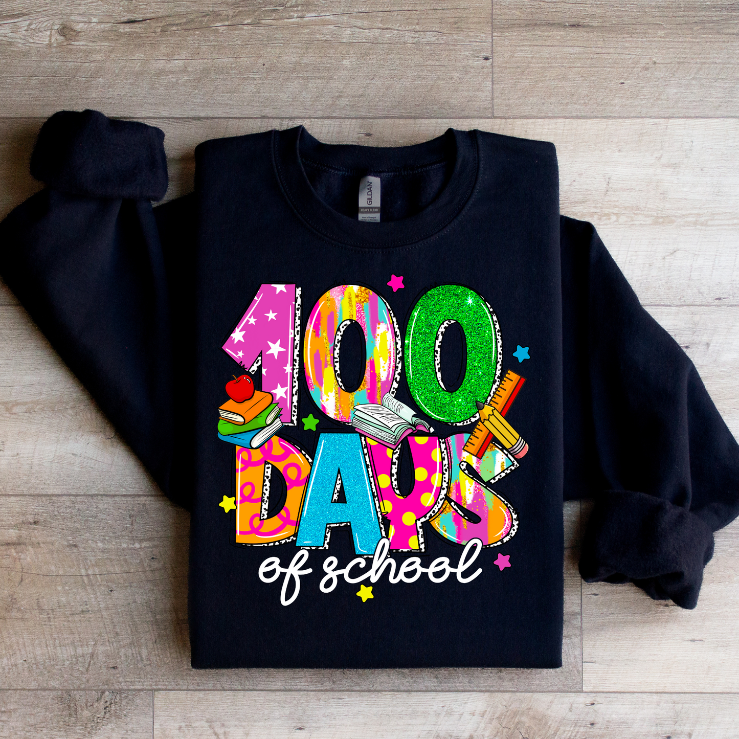 100 Days of School Graphic Tee - 1