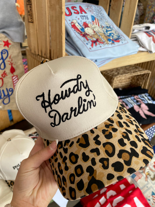 Howdy Darlin Cap - Leopard