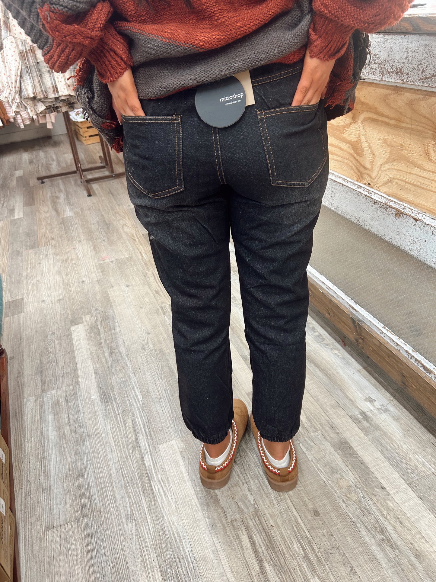 After Darker Black Barrel Jeans