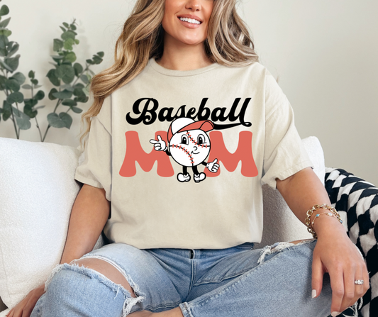 Baseball Mom Graphic Tee - Adult