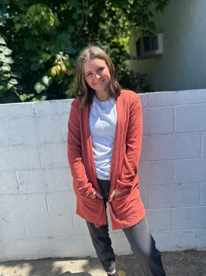 DOORBUSTER Cardigan - Rust