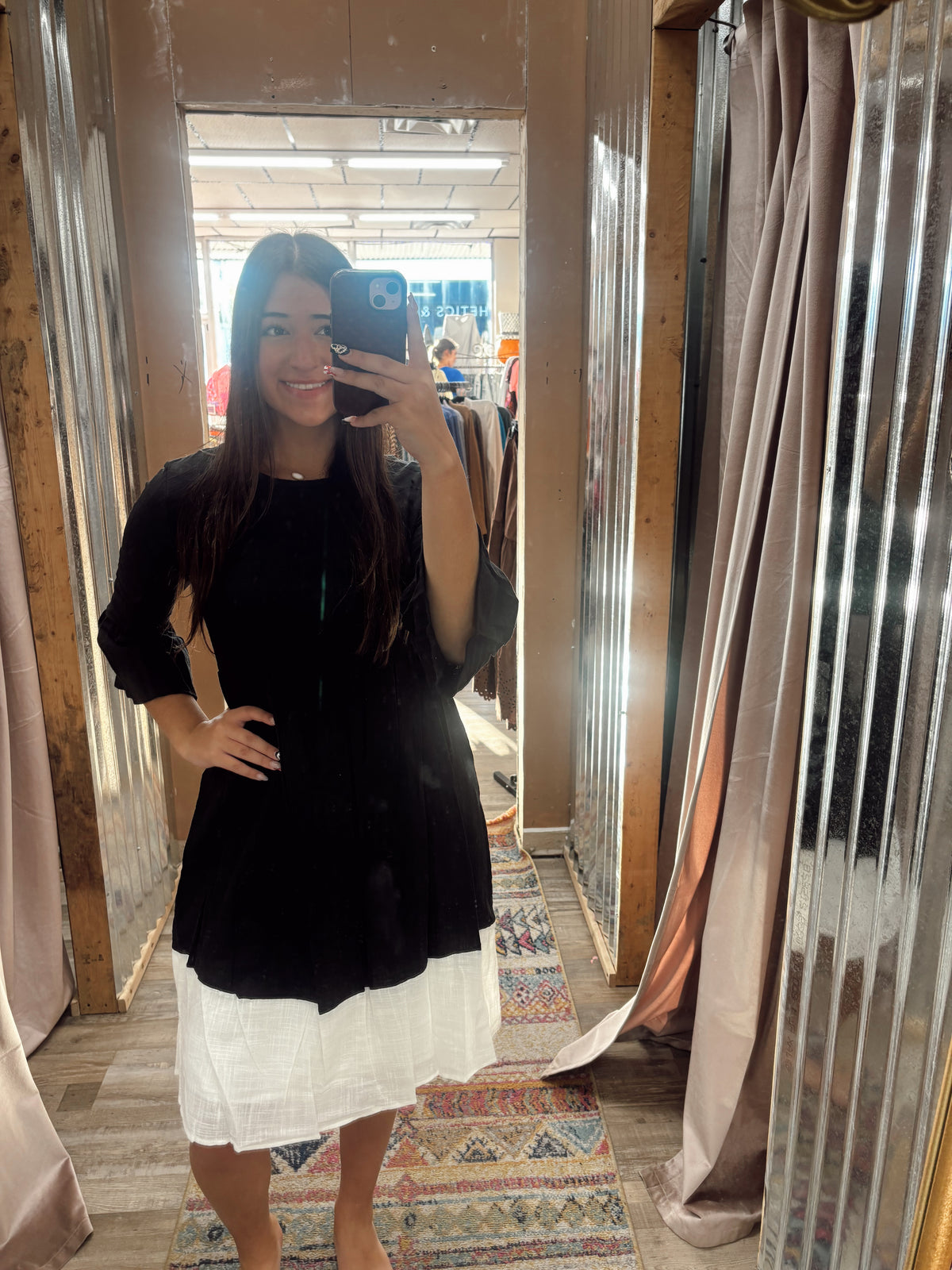 DB - Black Dress With Ruffle