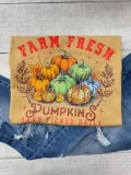 Farm Fresh Pumpkins With Sparkles Graphic Tee