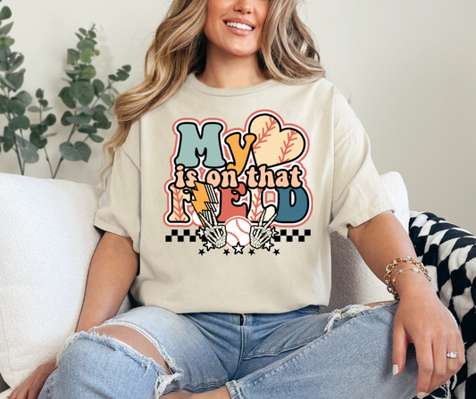 My Heart Is On That Field Graphic Tee - Adult