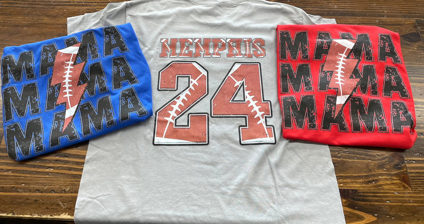 Custom Football Graphic Tee