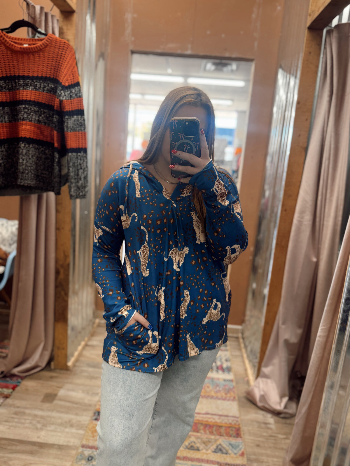 DB - Leopard Hoodie Long Sleeve