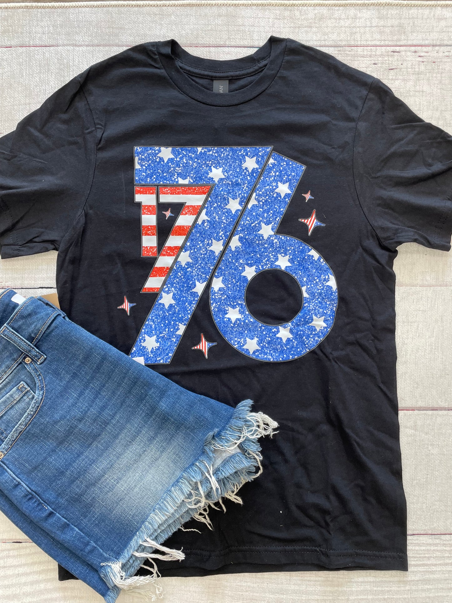 1776 Sparkly Graphic Tee