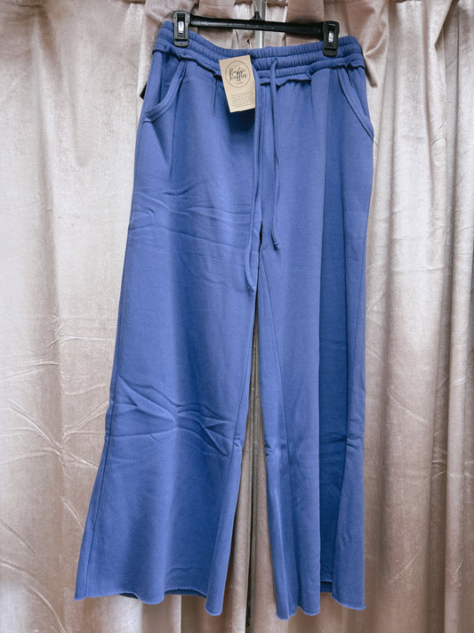 Fleece Wide Leg Sweatpants - Marlin