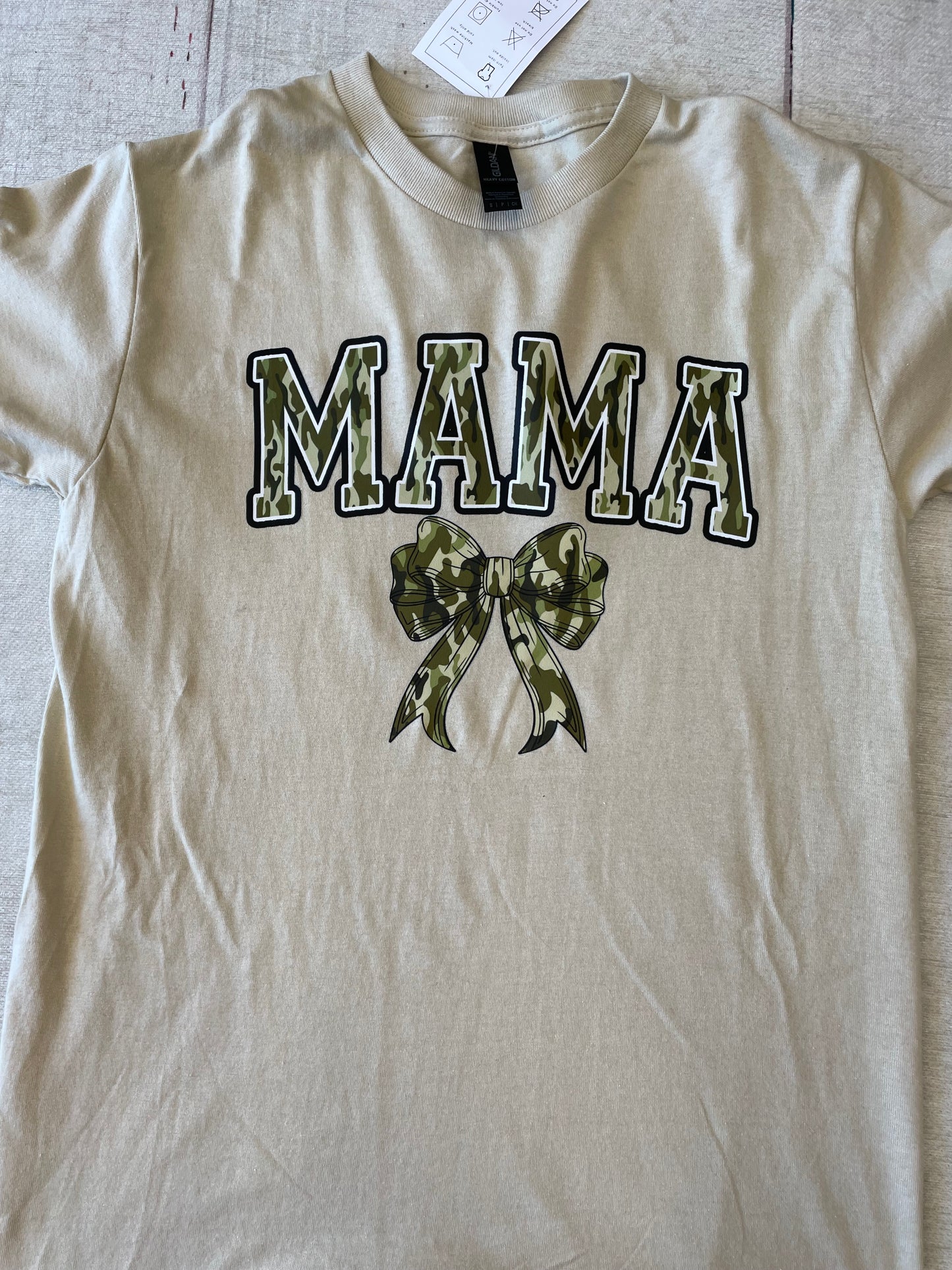 Camo Mama Bow Graphic Tee