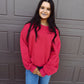 Cozy On Up Sweatshirt - Red