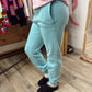 Cozy Queen Jogging Pants - Dusty Teal