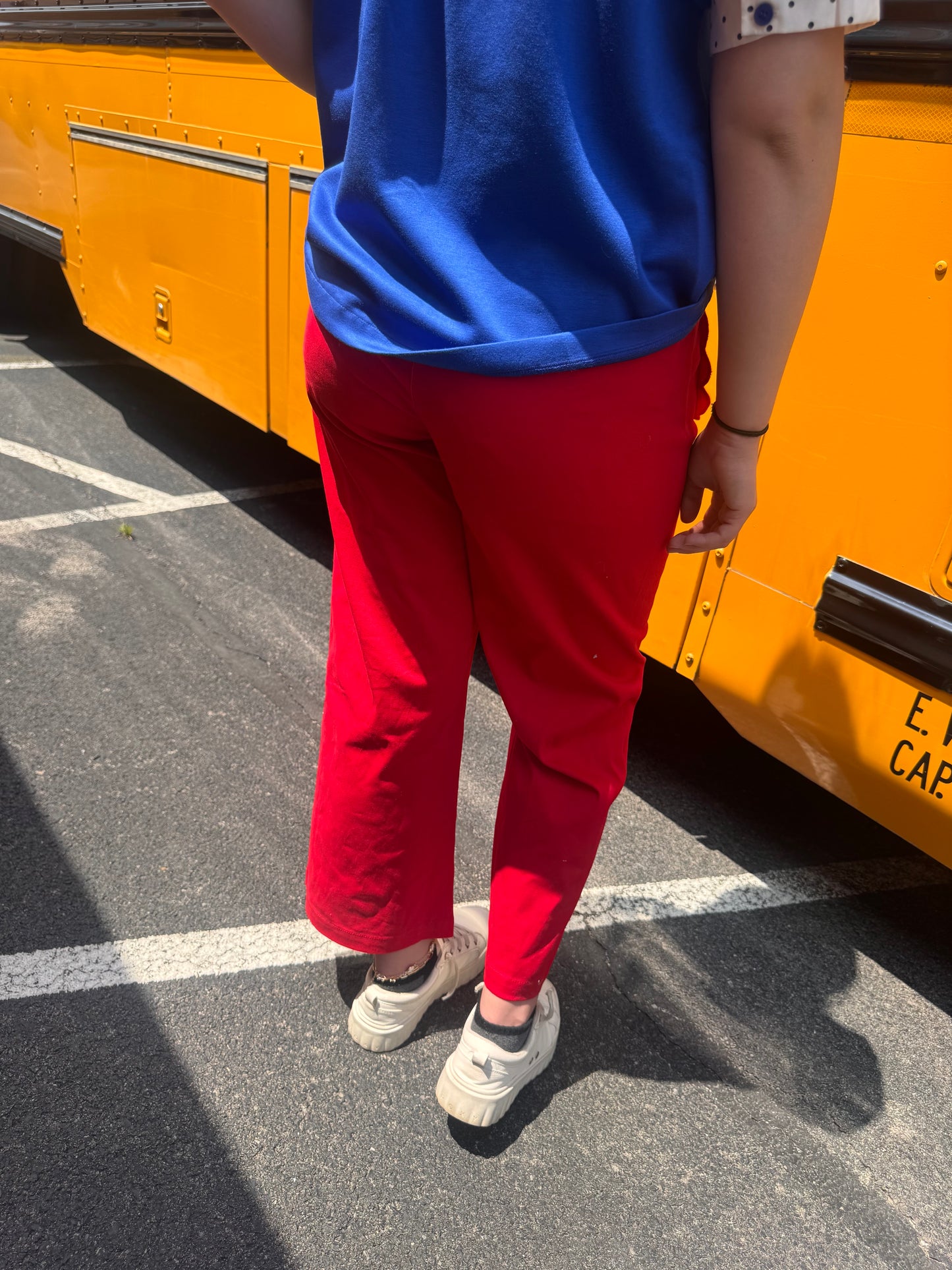 Apple A Day Pants - Red