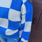 Fire Side Stories Checkered Sweater - Blue