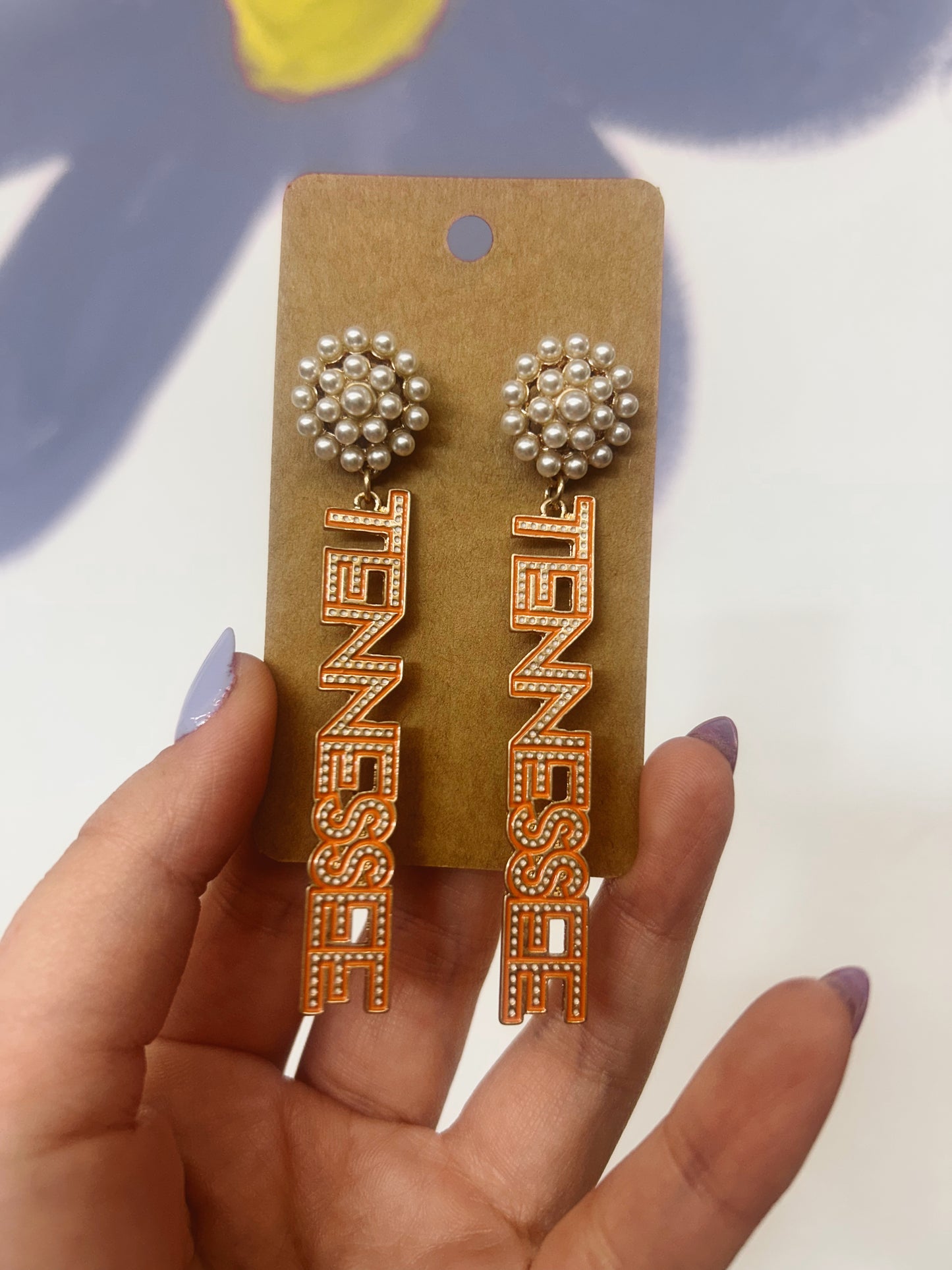 Tennessee Earrings with Pearls
