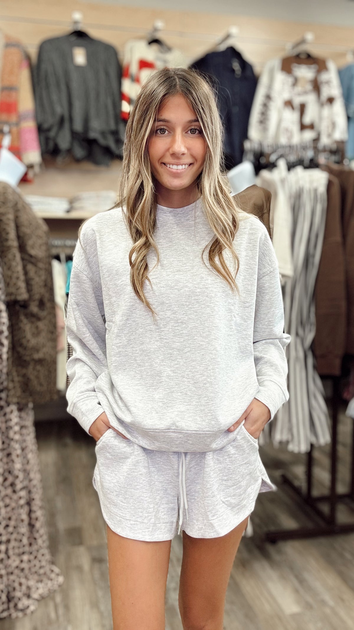 Cozy Cabin 2 Piece Set - H Grey