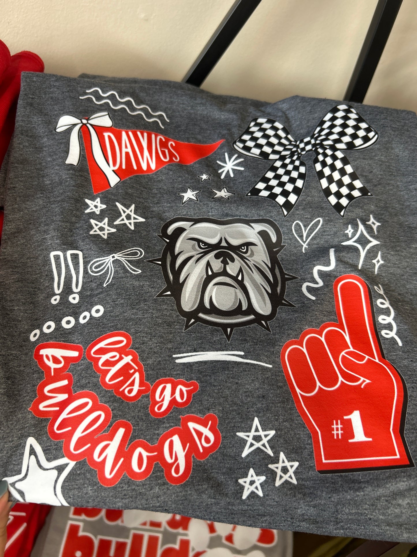 Bulldogs Collage Graphic Tee