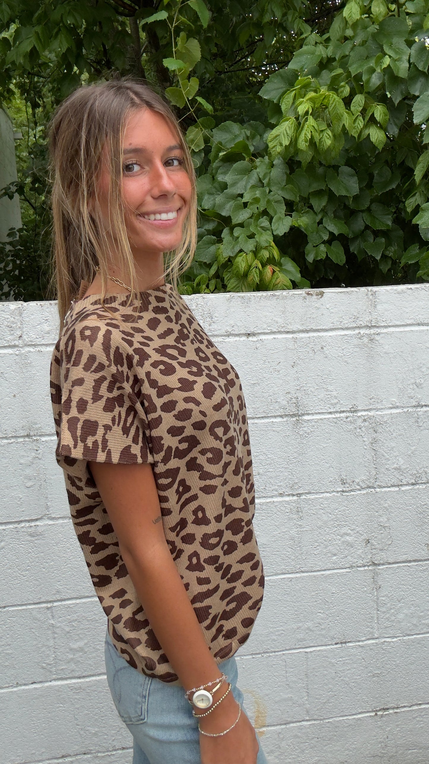Wild & Free Leopard Knit Top