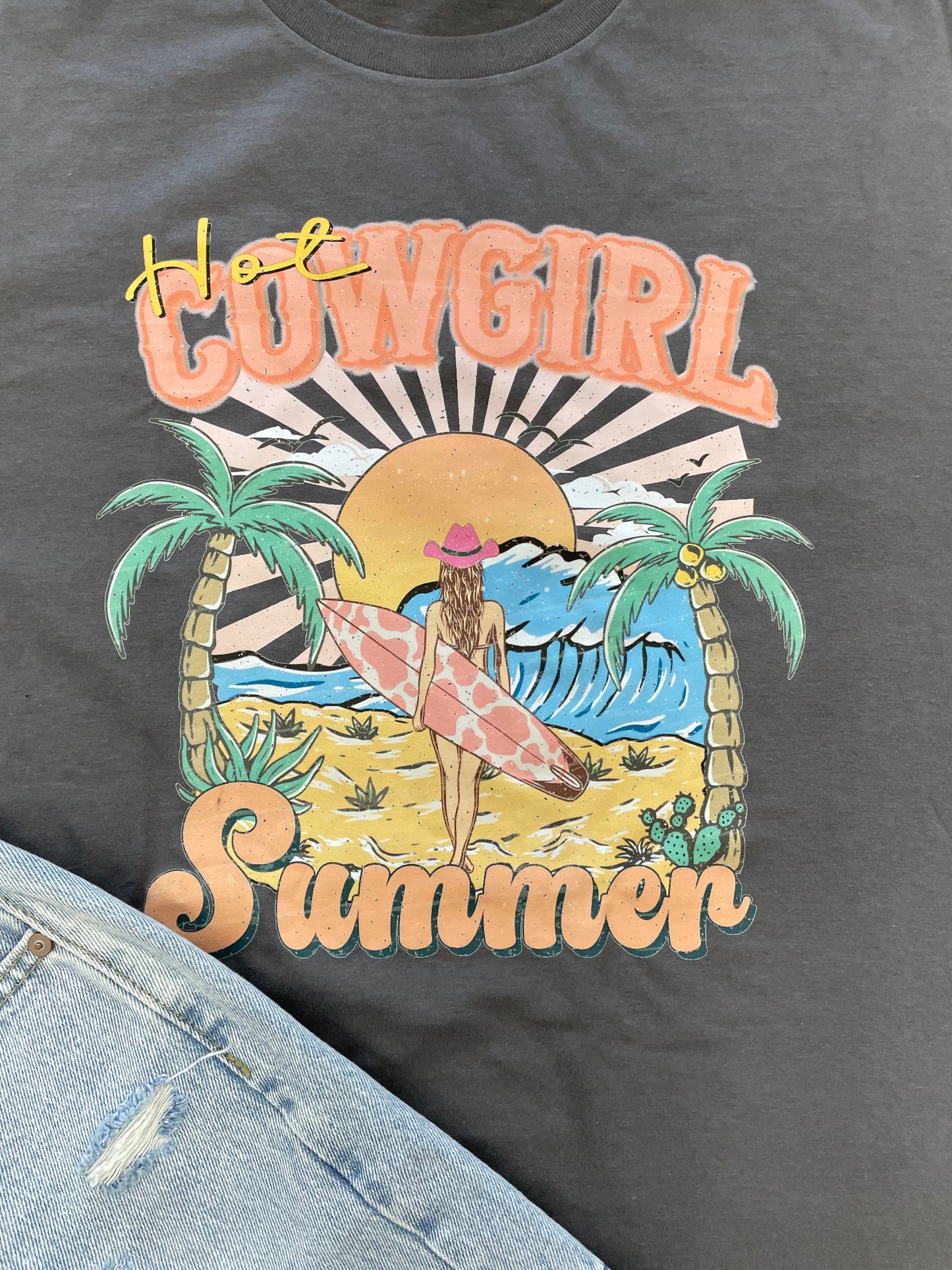 Hot Cowgirl Summer Graphic Tee