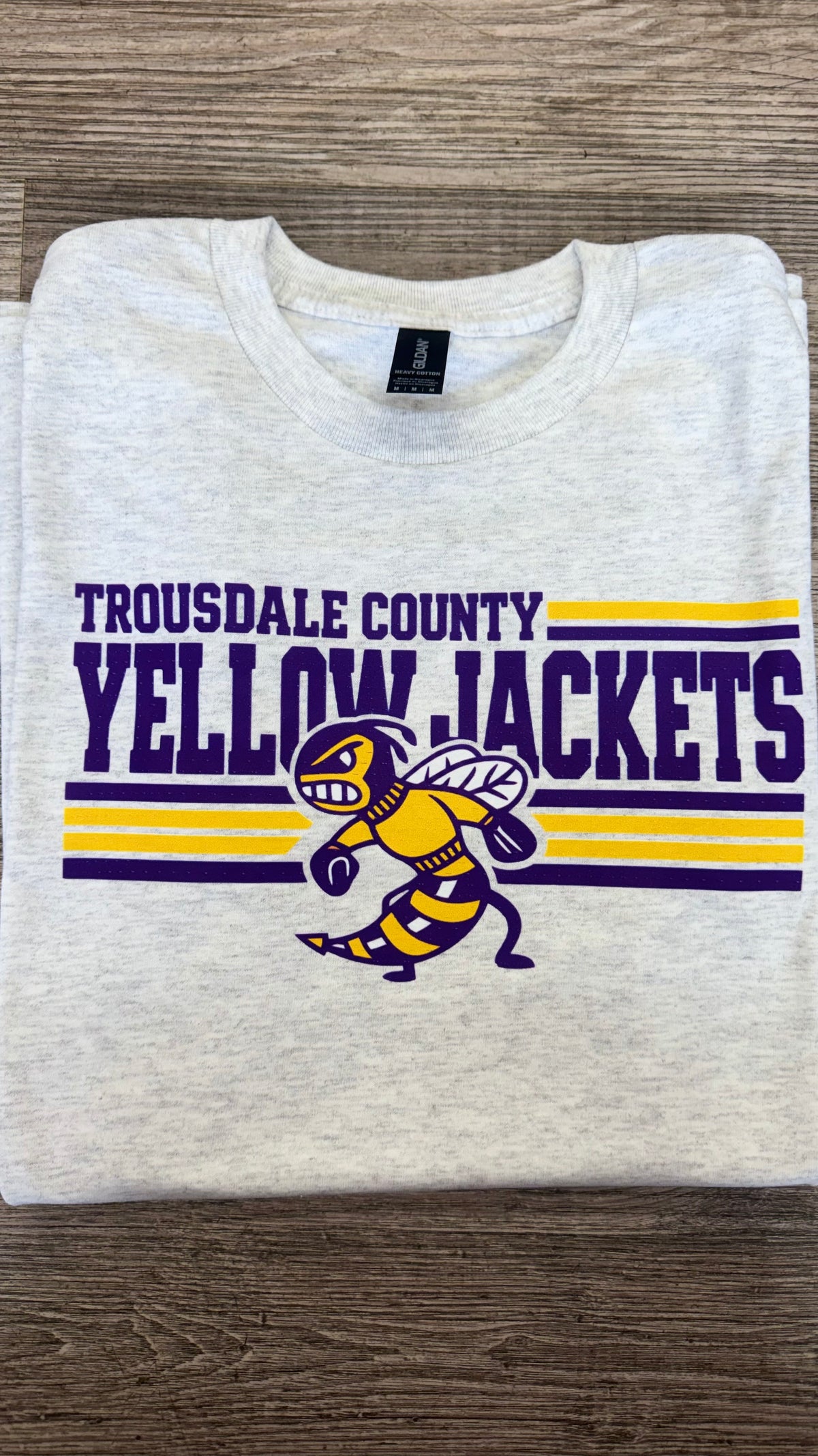 Trousdale Vintage Lines Ash Graphic Tee - TSABR
