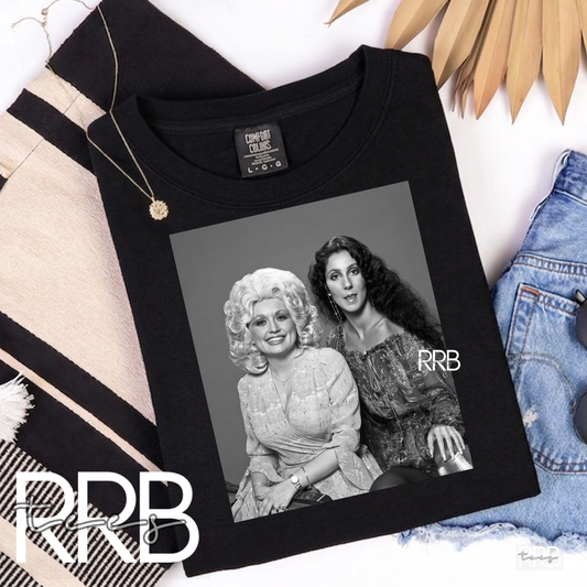 Dolly & Cher Graphic Tee