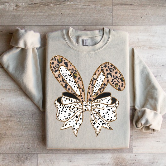 Cheetah + Polka Dot Bunny Ears Graphic Tee