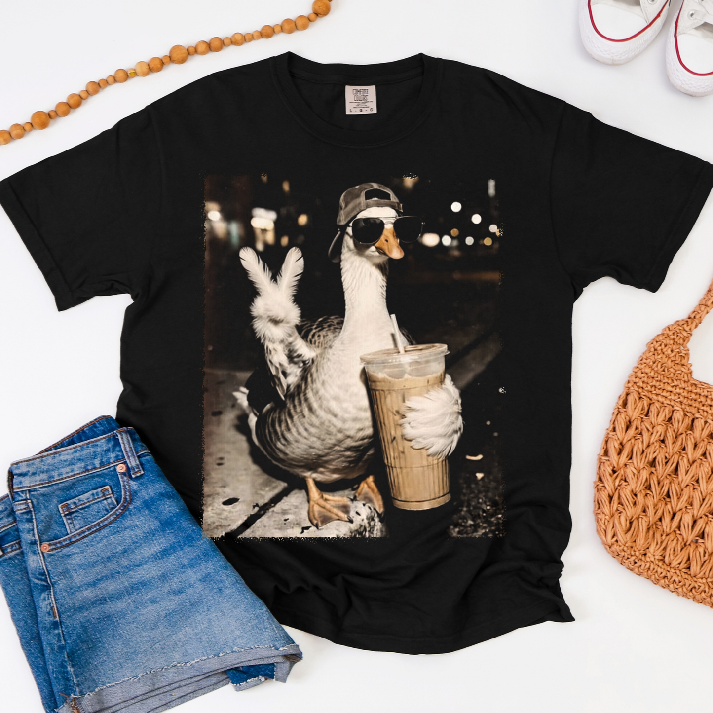 Goose & Ice Coffee Graphic Tee
