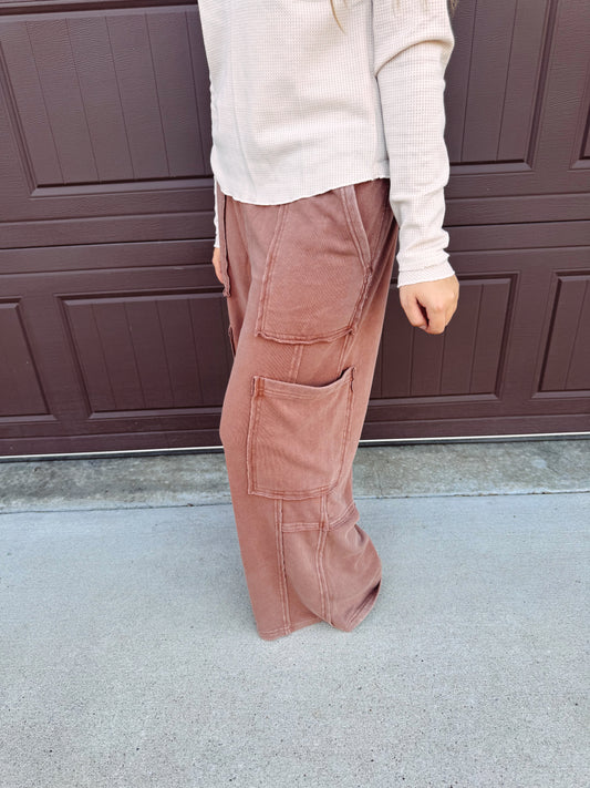 Can't Go Wrong Sweatpants - Chestnut