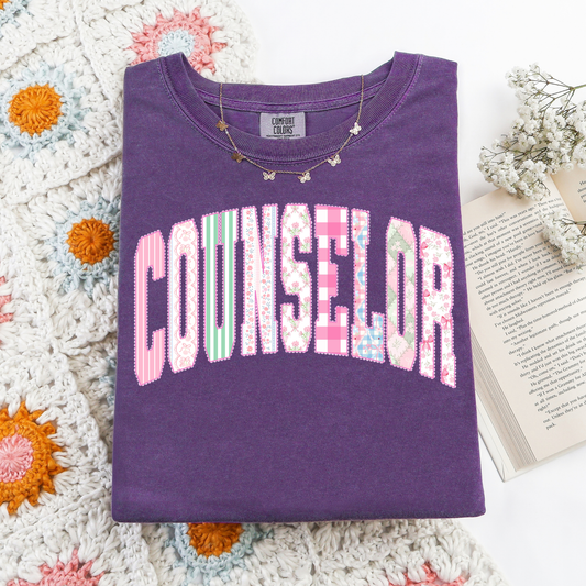 Counselor Pastel Varisty Graphic Tee