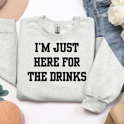 I'm Just Here for the Drinks Graphic Tee