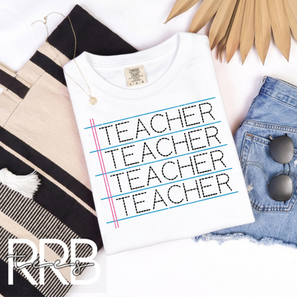 Trace Teacher x4 Graphic Tee